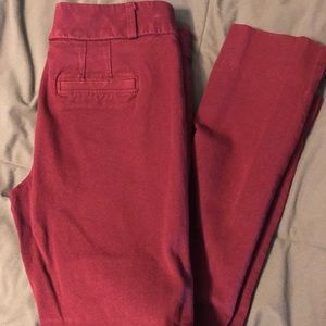 Burgundy 00P Banana Republic Dress Pants